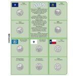 Inserti per le 15 monete 25 c. Parchi Nazionali USA Zecche D P e S FDC 2019 Master Phil 1