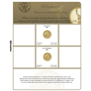 Inserto monete 1 Dollaro Innovazioni USA Zecche D e P FDC 2018 Master Phil