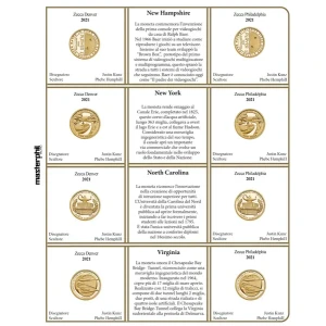 Inserto monete 1 Dollaro Innovazioni USA Zecche D e P FDC 2021 Master Phil