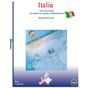 Inserto per divisionale Italia con 5 Euro argento 2003 Master Phil