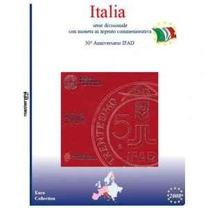 Inserto per divisionale Italia con 5 Euro argento 2008 Master Phil