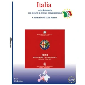 Inserto per divisionale Italia con 5 Euro argento 2010 Master Phil