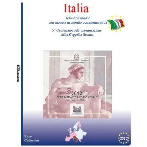 Inserto per divisionale Italia con 5 Euro argento 2012 Master Phil