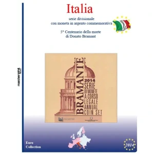 Inserto per divisionale Italia con 5 Euro argento 2014 Master Phil
