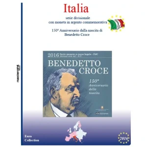 Inserto per divisionale Italia con 5 Euro argento 2016 Master Phil