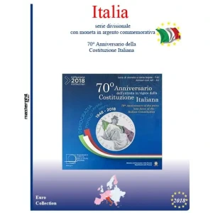 Inserto per divisionale Italia con 5 Euro argento 2018 Master Phil