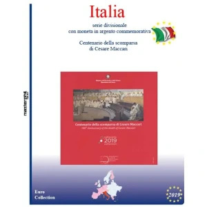 Inserto per divisionale Italia con 5 Euro argento 2019 Master Phil