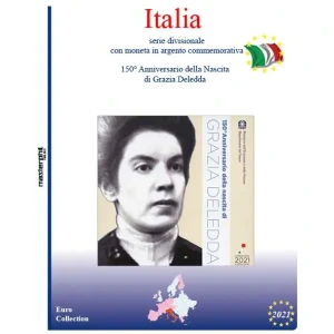 Inserto per divisionale Italia con 5 Euro argento 2021 Master Phil