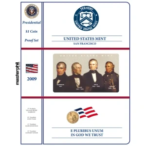 Inserto per la divisionale 1 Dollaro Presidenti USA PROOF 2009 Master Phil