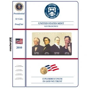 Inserto per la divisionale 1 Dollaro Presidenti USA PROOF 2010 Master Phil