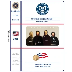 Inserto per la divisionale 1 Dollaro Presidenti USA PROOF 2011 Master Phil