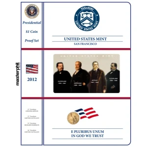 Inserto per la divisionale 1 Dollaro Presidenti USA PROOF 2012 Master Phil