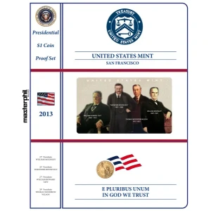 Inserto per la divisionale 1 Dollaro Presidenti USA PROOF 2013 Master Phil