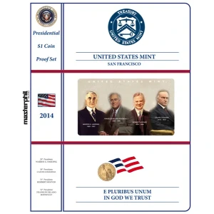 Inserto per la divisionale 1 Dollaro Presidenti USA PROOF 2014 Master Phil
