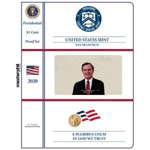 Inserto per la divisionale 1 Dollaro Presidenti USA PROOF 2020 Master Phil