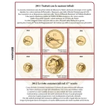Inserto per le 2 monete 1 Dollaro Nativi USA Zecche D e P FDC 2011 2012 Master Phil