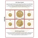 Inserto per le 2 monete 1 Dollaro Nativi USA Zecche D e P FDC 2021 2022 Master Phil