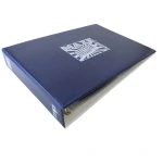 Cartella a 4 anelli MAXI JUMBO blu senza custodia vuota Master Phil 2