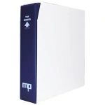 Cartella a 4 anelli MINI TOP BINDER blu con custodia bianca vuota Master Phil 1