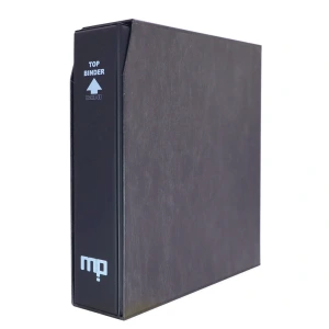 Cartella a 4 anelli MINI TOP BINDER nera con custodia nera vuota Master Phil 1