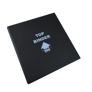Cartella a 4 anelli MINI TOP BINDER nera senza custodia vuota Master Phil 2