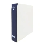 Cartella a 4 anelli TOP BINDER blu con custodia bianca vuota Master Phil 2