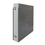 Cartella a 4 anelli TOP BINDER grigia con custodia nera vuota Master Phil 2