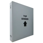 Cartella a 4 anelli TOP BINDER grigia senza custodia vuota Master Phil 1