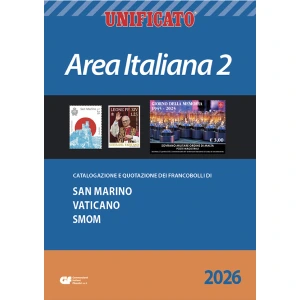 Catalogo AREA ITALIANA 2 SAN MARINO VATICANO E SOVRANO MILITARE ORDINE DI MALTA 2026 Unificato