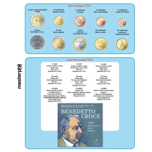 Inserto EUROMAXI per DIVISIONALE ITALIA EURO con 5 Euro argento 2016 Master Phil