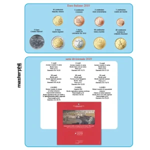 Inserto EUROMAXI per DIVISIONALE ITALIA EURO con 5 Euro argento 2019 Master Phil