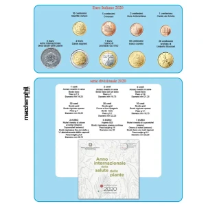 Inserto EUROMAXI per DIVISIONALE ITALIA EURO con 5 Euro argento 2020 Master Phil