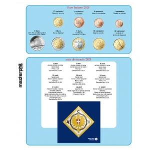 Inserto EUROMAXI per DIVISIONALE ITALIA EURO con 5 Euro argento 2025 Master Phil