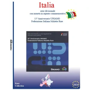 Inserto per divisionale Italia con 5 Euro argento 2024 Master Phil