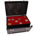 Bauletto CANGURO con 14 ripiani Standard in velluto rosso Linea Classica a scelta Nero Abafil