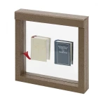 Cornice espositiva NIMBUS 150 Effetto legno Lindner 3