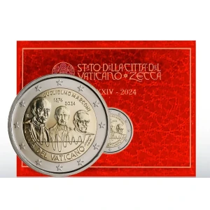 2024 2 Euro 150° della nascita di Guglielmo Marconi FDC in folder Vaticano 1