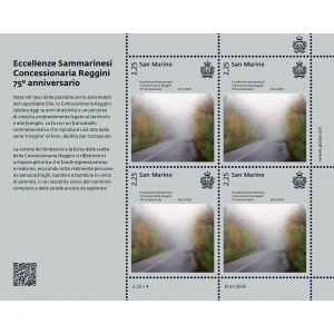 2025 75° della Concessionaria Reggini 1 MF da 4 v. con illustrazione San Marino