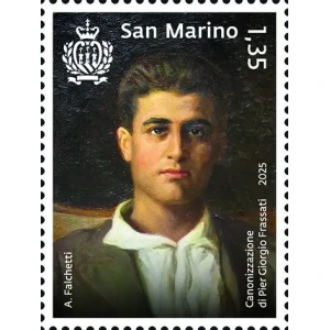 2025 Canonizzazione del Beato Pier Giorgio Frassati 1 v. E.C. di San Marino con Italia SMOM Vaticano San Marino