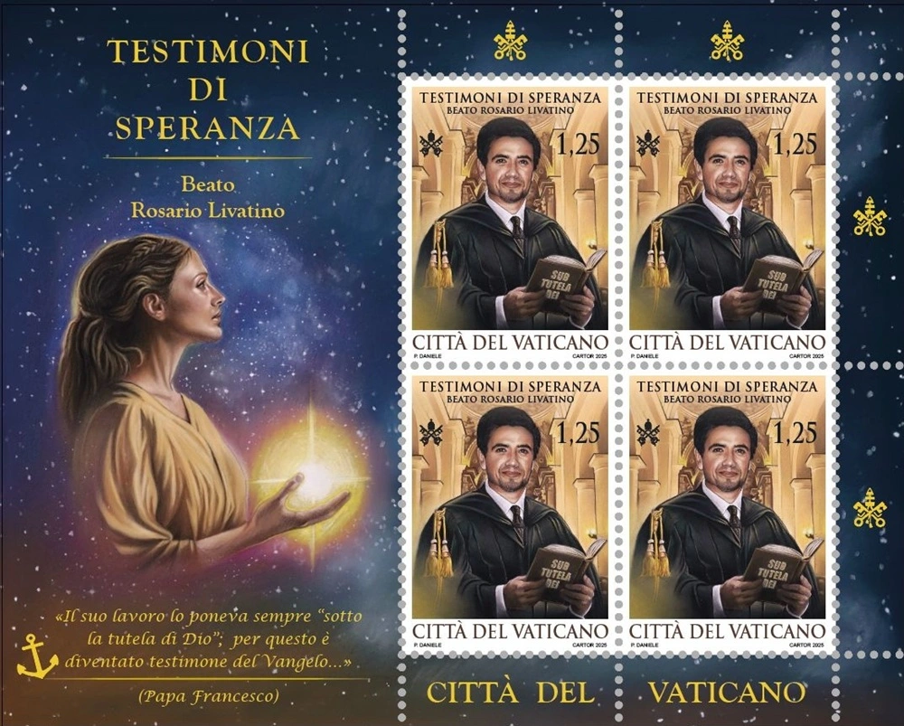 2025 Testimoni di Speranza Beato Rosario Livatino 1 MF da 4 v. Vaticano 2025 Testimoni di Speranza Beato Rosario Livatino 1 MF da 4 v. Vaticano