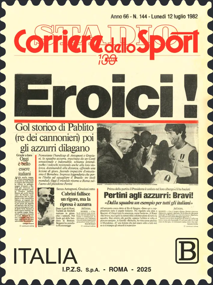 2025 100° del Corriere dello Sport 1 v. Italia 2025 100° del Corriere dello Sport 1 v. Italia