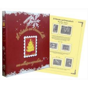 Cartella a 4 anelli NATALE JUNIOR con fogli dal 1970 al 2012 con custodia Master Phil 2