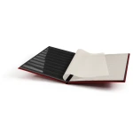 Classificatore BASIC A4 a 8 fogli neri Rosso Leuchtturm 6