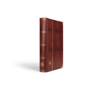 Classificatore COMFORT DELUXE S64 A4 a fogli neri e borchie angolari dorate Bordeaux Leuchtturm 1