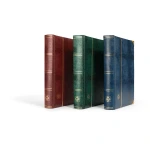 Classificatore COMFORT DELUXE S64 A4 a fogli neri e borchie angolari dorate Leuchtturm 3
