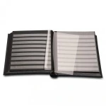 Classificatore in pelle rigenerata PREMIUM A4 a fogli neri Leuchtturm 3