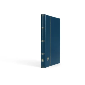 Classificatore in pelle rigenerata PREMIUM S32 A4 a fogli neri senza custodia Blu Leuchtturm 1