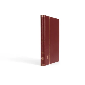 Classificatore in pelle rigenerata PREMIUM S32 A4 a fogli neri senza custodia Bordeaux Leuchtturm 1