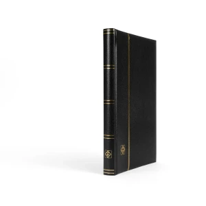 Classificatore in pelle rigenerata PREMIUM S32 A4 a fogli neri senza custodia Nero Leuchtturm 1