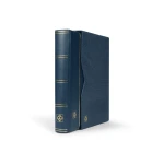 Classificatore in pelle rigenerata PREMIUM S64 A4 a32 fogli neri con custodia Blu Leuchtturm 1